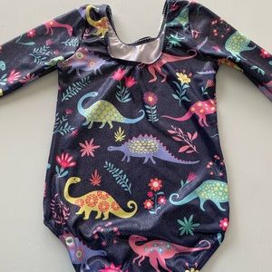 Long sleeve gymnastics leotard